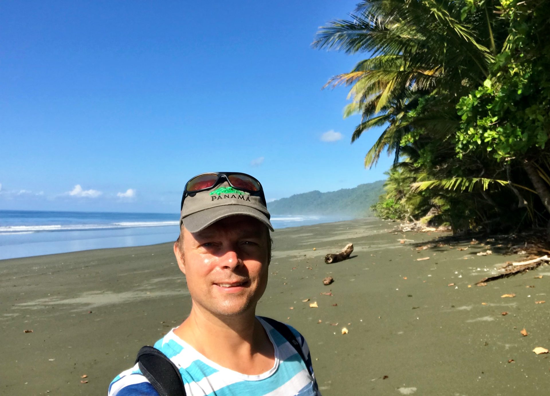 Walking on the beach in Corcovado National Park, Costa Rica.