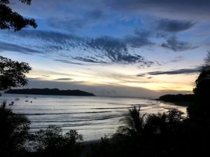 View from Coibahouse after sunset. Santa Catalina, Panama.