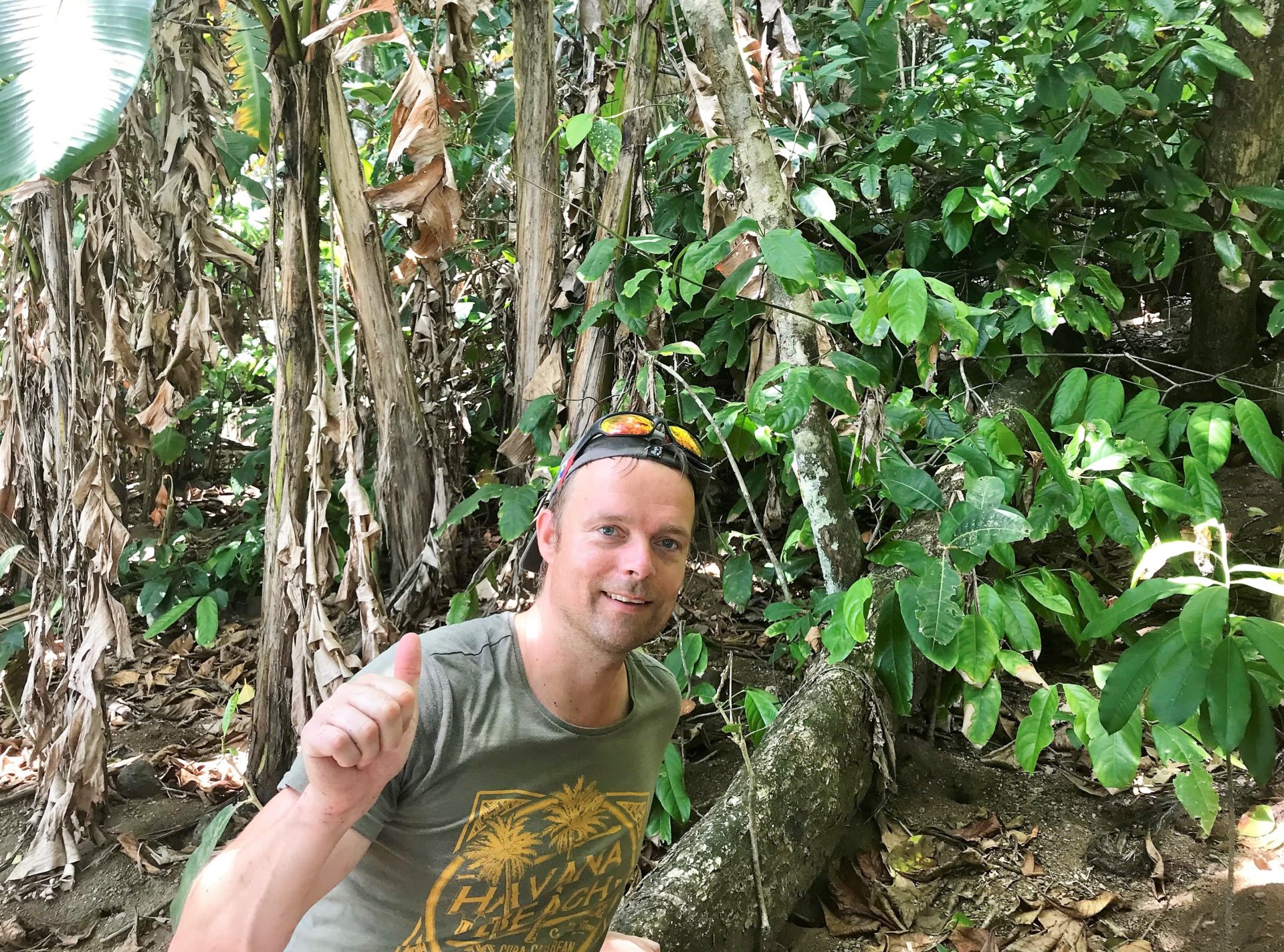 Selfie with puma. Corcovado National Park, Costa Rica.